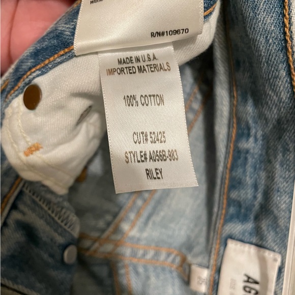 AGOLDE RILEY HIGH RISE STRAIGHT CROP in color Shatter (sold out size) - Picture 8 of 10